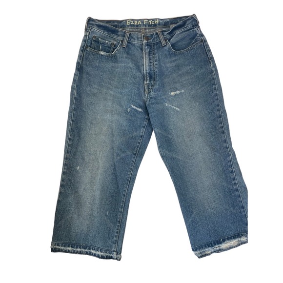 Ezra Fitch Cropped Straight Leg Jeans Vintage Wash Size 28 - Picture 2 of 11